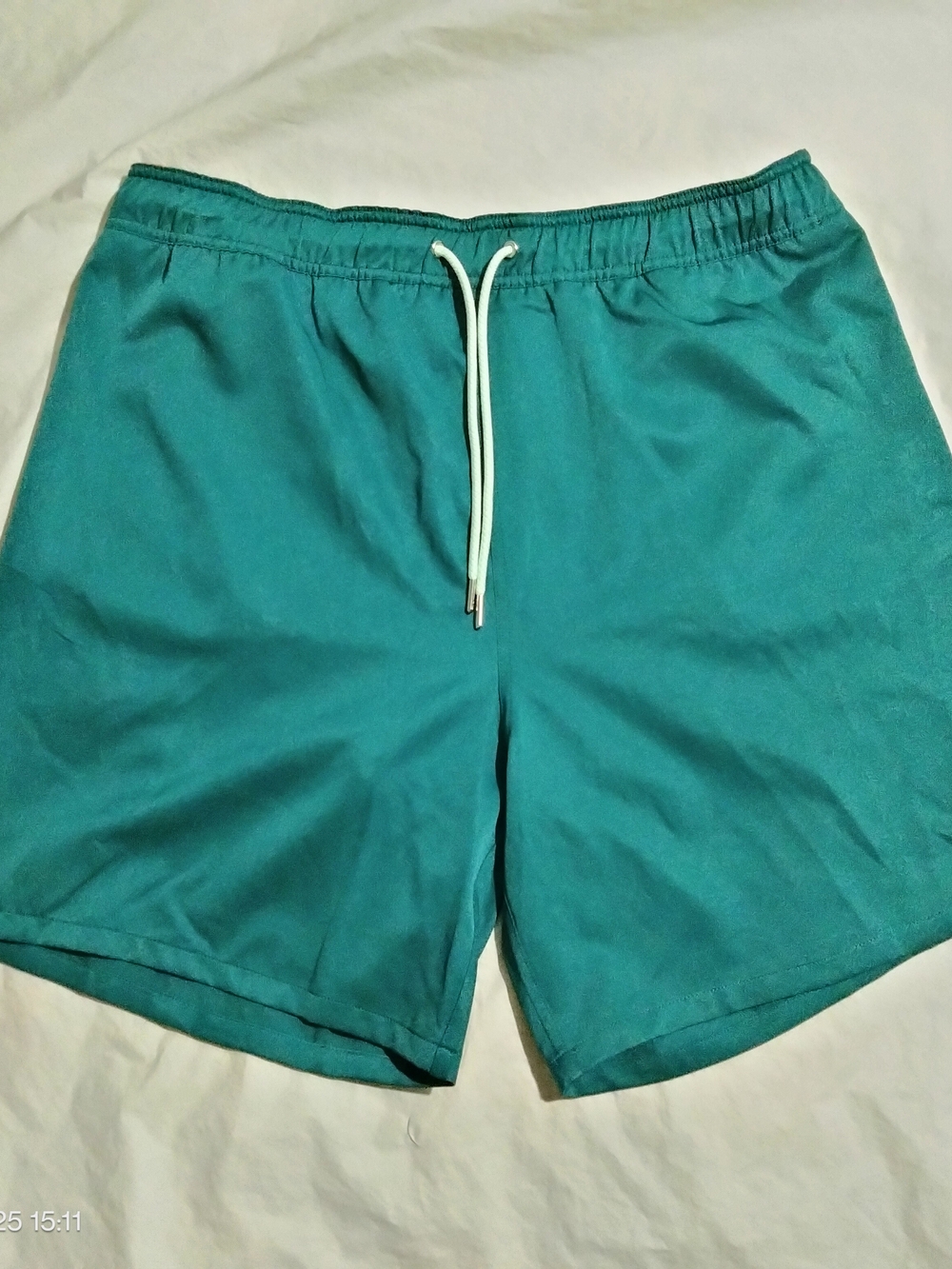 NWT Robert Graham Swim Trunks XL Mediterranea Teal Green Lined Board Shorts 7"